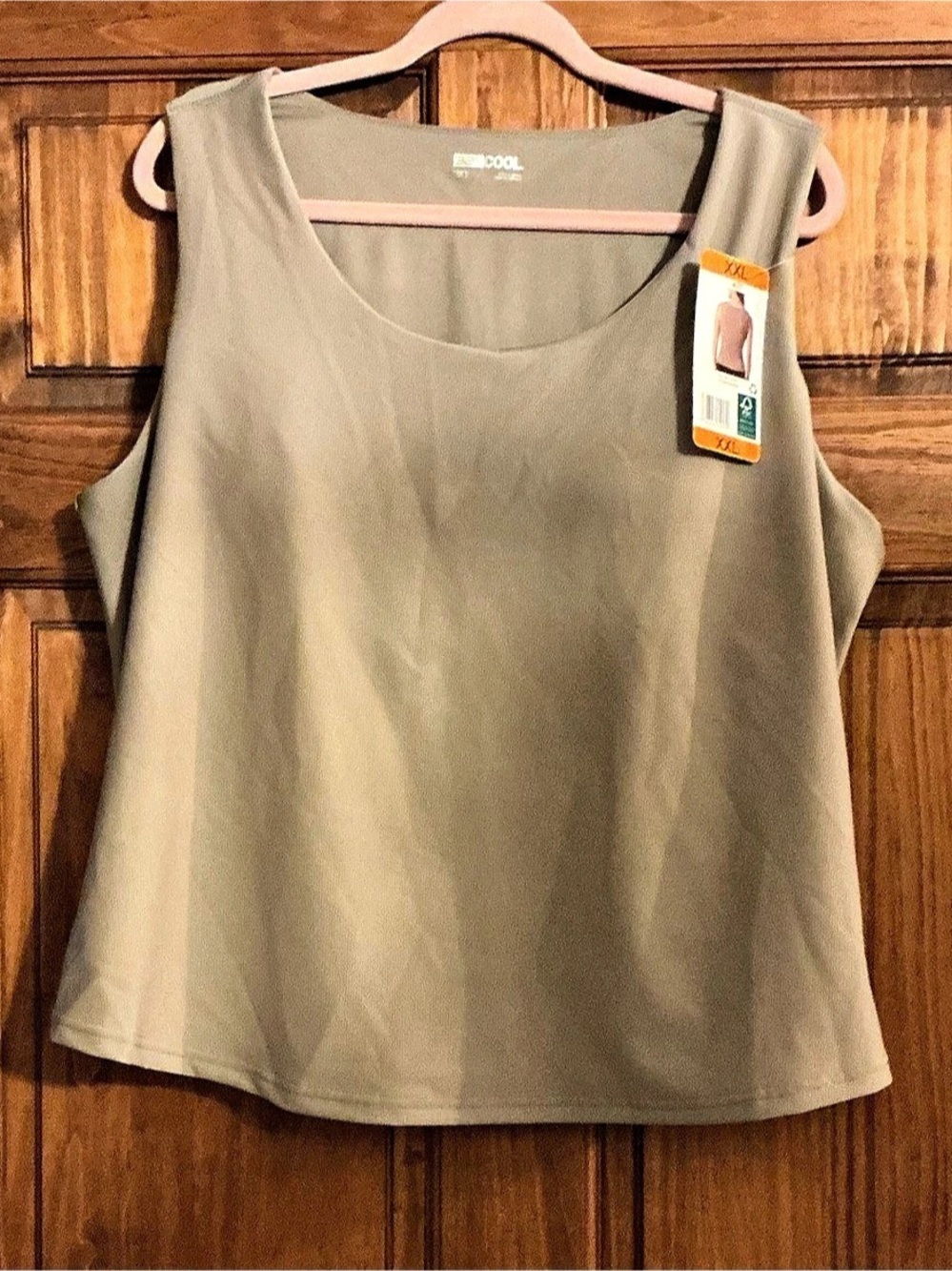 32 Degrees COOL Sleeveless Tank Top in Taupe XXL NWT
